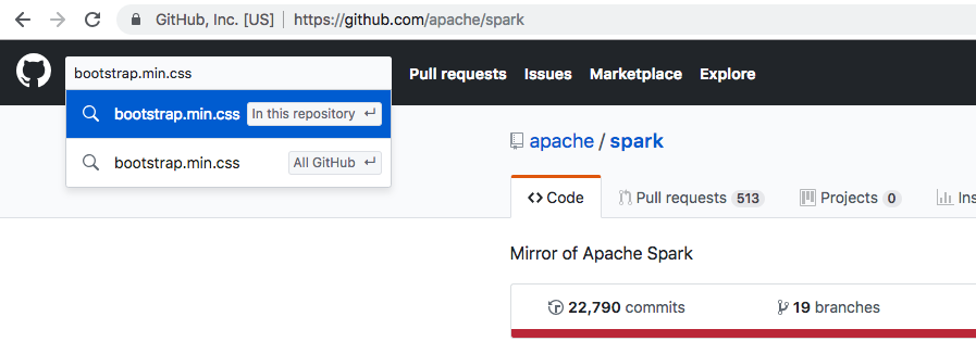 Search Spark Source Code